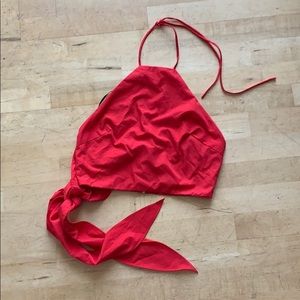 Halter red